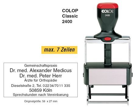 COLOP S2400 - Щемпел машинка за самонамастиляващ се печат