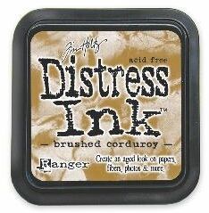 Distress ink pad by Tim Holtz - Тампон, "Дистрес" техника - Brushed corduroy