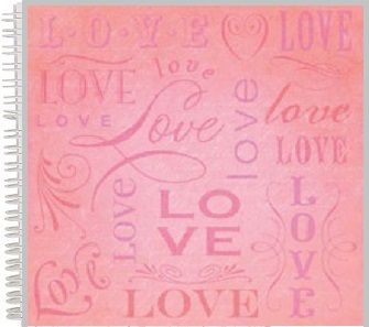 ALBUM SCRAPBOOKING "LOVE" - Дизайнерски скрапбукинг албум 24 страници 30,5х30,5 см