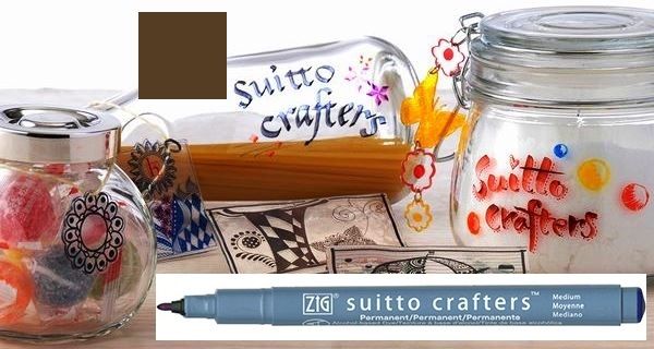 SUITTO CRAFTERS MEDIUM - Перманентен маркер Japan * BROWN