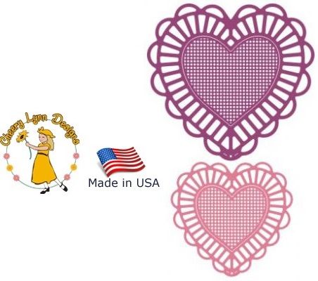 HEART by Cheery Lynn ,USA - Шаблон за рязане и ембос Сърца / dl128