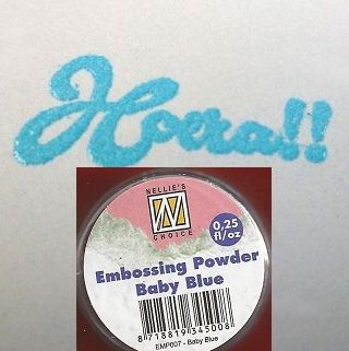 Embossing powder "Baby Blue" 0,25 - Пудра за топъл ембос 