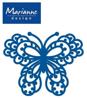 BUTTERFLY Marianne Design - Шаблон за рязане и ембос