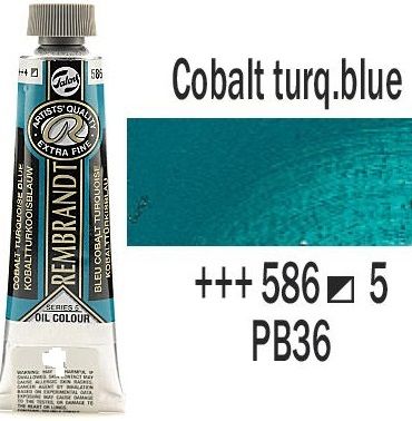 REMBRANDT Екстра Фини Маслени Бои 40 мл. - Cobalt Turquoise Blue 5, № 586
