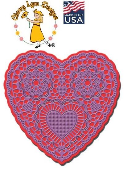 HEART by Cheery Lynn ,USA - Шаблон за рязане и ембос