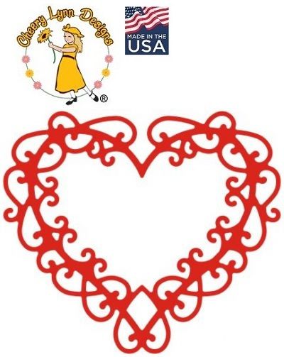 HEART by Cheery Lynn ,USA - Шаблон за рязане и ембос Сърце144