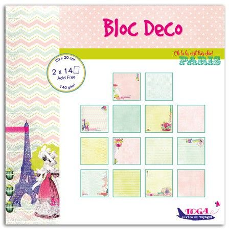TOGA BLOC DECO PARIS  - Дизайнерски блок 8"x8" / 28 листа