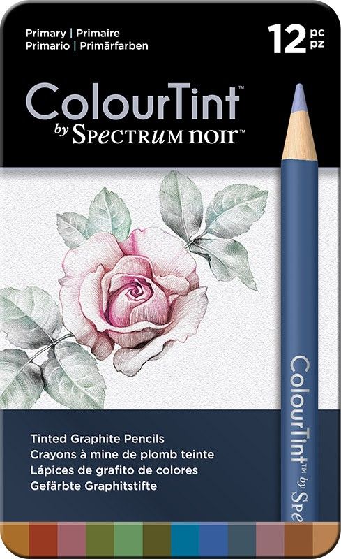 # SPECTRUM COLOUR TINT Pencils SET - Метална кутия цветни графитни моливи 12цв  -  PRIMARY