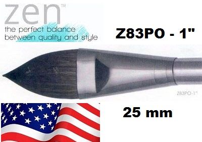 ZEN 83 Water Pointed Oval, USA - Профи четка "катеричка" за акварелни техники и батик - 1"