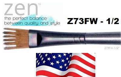 ZEN 73 Wisp, USA - Профи `гребен` четка за различни техники №1/2''