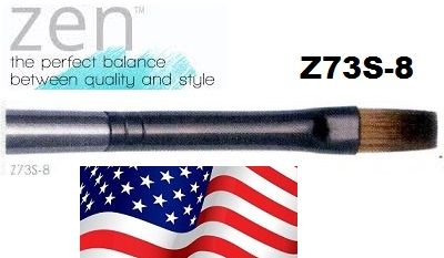 ZEN 73 Flat, USA - Профи `плоска` четка за различни техники №8