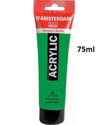 AMSTERDAM ACRYLIC - Акрилна боя за живопис 75 мл. PERM GREEN LT - PROMO!