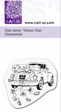 CLEAR STAMP 5x6cm WEDDING CAR - Дизайнерски  печат