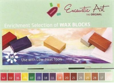 Encaustic ART WAX SET- Комплект 16 цв. восък за Енкаустика ENRICHMENT SET