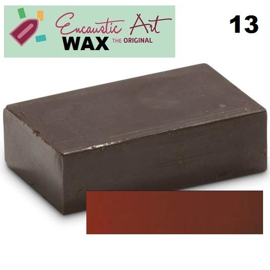 Encaustic WAX - Блокче цветен восък за Енкаустика № 13 RUST BROWN-10гр
