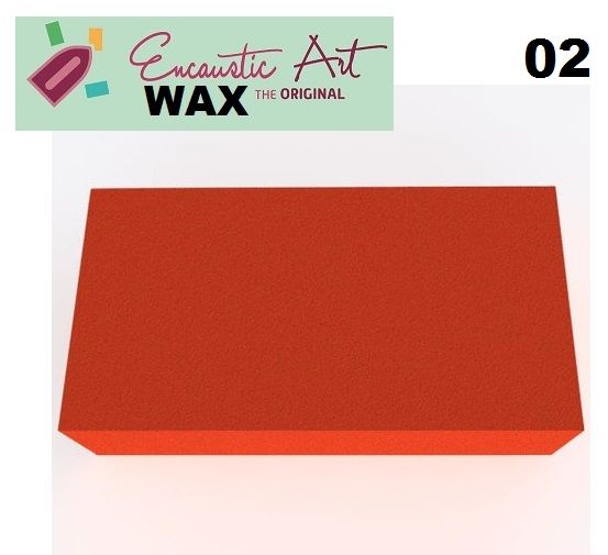 Encaustic WAX - Блокче цветен восък за Енкаустика № 2 VERMILLION-10гр