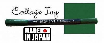 MEMENTO BRUSH MARKER , Japan - Двувърх маркер ЧЕТКА - COTTAGE IVY