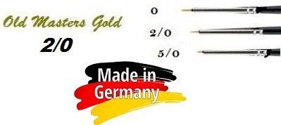 OLD MASTERS Gold . Germany  - Четкa Gold Taklon № 2/0