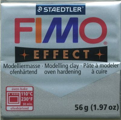 FIMO EFFECT - ПОЛИМЕРНА ГЛИНА Metallic Silver 81