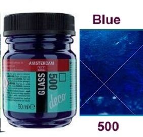 Decorfin GLASS 50ml , TALENS - Витражна боя от най-високо качество - Синьо