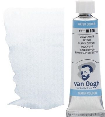 VAN GOGH WATERCOLOUR - Екстра фин акварел 10мл #  Opaque white 106