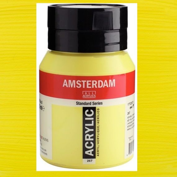 AMSTERDAM ACRYLIC 500ml - Акрилна боя за живопис - Yellow lemon 267