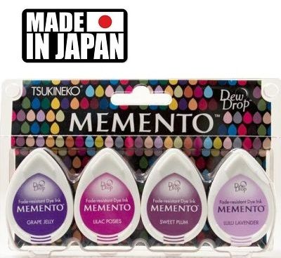 MEMENTO DEW DROP  - Тампони с ярък отпечатък 4 pc Set Juicy Purple