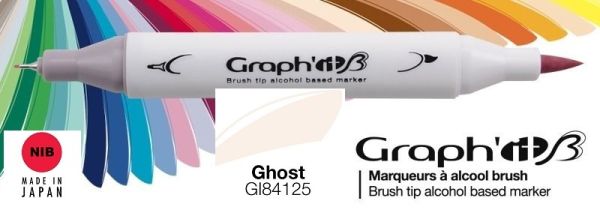 4125 GHOST - GRAPH IT BRUSH MARKER - Двувърх дизайн маркери ЧЕТКА