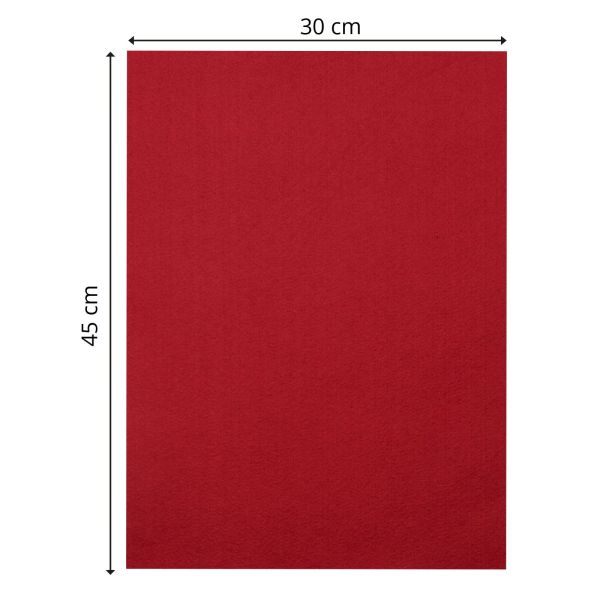 CREATIVE, Designer Felt - Дизайнерски филц 3,5мм  30 x 45 см. - Bright red