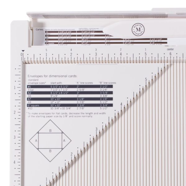 Martha Stewart • Scoring Board 12"x12"(30,5x30,5cm) – Крафт борд за биговане / изработка на пликове,кутии - PROMO!