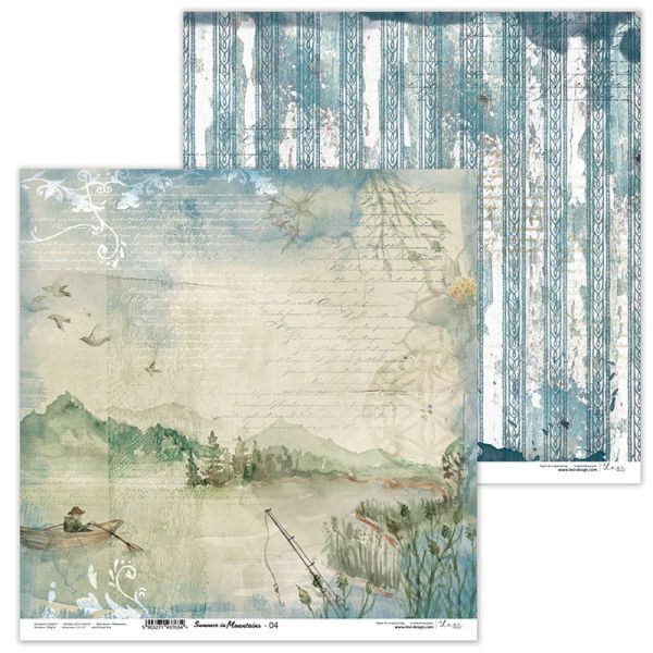 Lexi Design, Paper - Summer in Mountains 04 - Дизайнерски двустранен картон 30,5 х 30,5 см. 