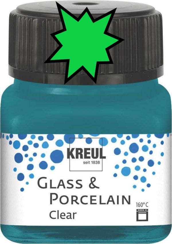 KREUL Glass & Porcelain Clear 20 мл. - APPLE GREEN