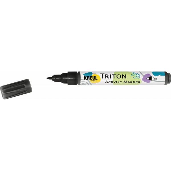 TRITON ACRYLIC MARKER FINE - BLACK