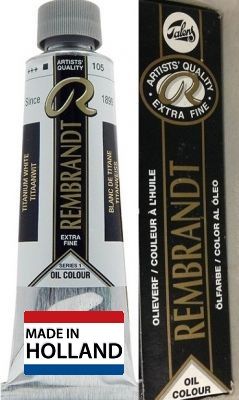 REMBRANDT OIL 150ml  - Екстра Фина маслена боя 105 / БЯЛА ТИТАН