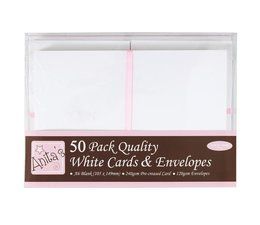 WHITE cards & envelopes С6  - 50  картички и пликове 105 x 148 БЯЛО - PROMO!