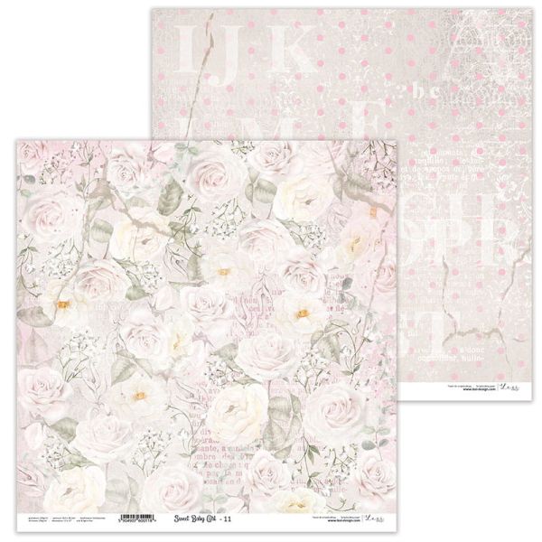 Lexi Design, Paper - Sweet baby girl 11 - Дизайнерски двустранен картон 30,5 х 30,5 см. 