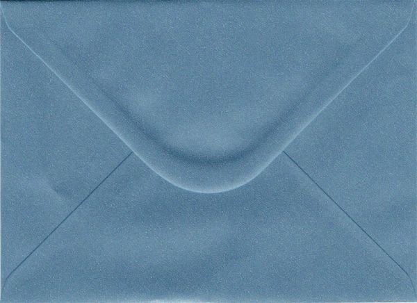 PEARL ENVELOPES C6 England - Перлени пликове 114 X 162 мм. BLUE/GRAY 10 бр.