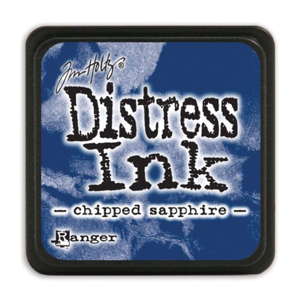 NEW MINI Distress ink pad by Tim Holtz - Тампон, "Дистрес" техника - Chipped sapphire