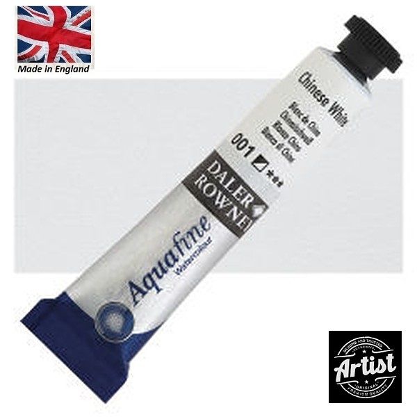 Watercolour Daler Rowney Aquafine  - CHINESE WHITE 001