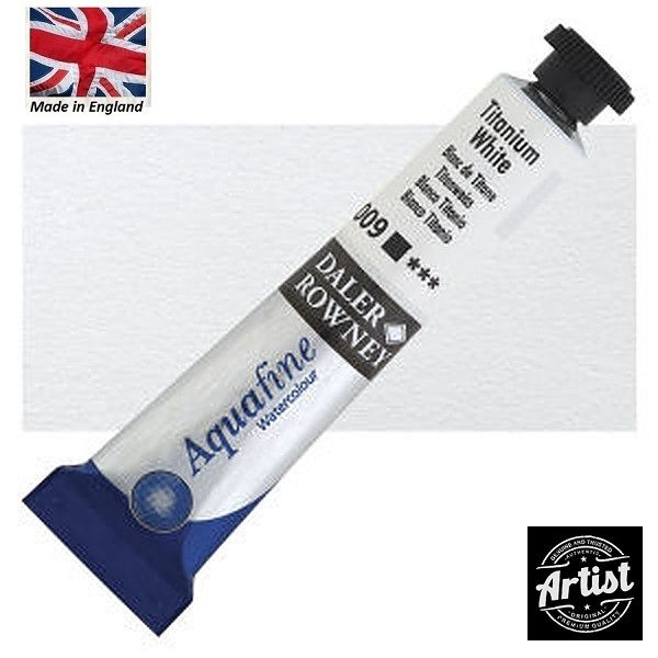 Watercolour Daler Rowney Aquafine  - TITANIUM WHITE 009