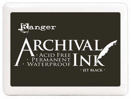 ARCHIVAL PAD Ranger USA - Голям тампон с архивно мастило ЧЕРЕН
