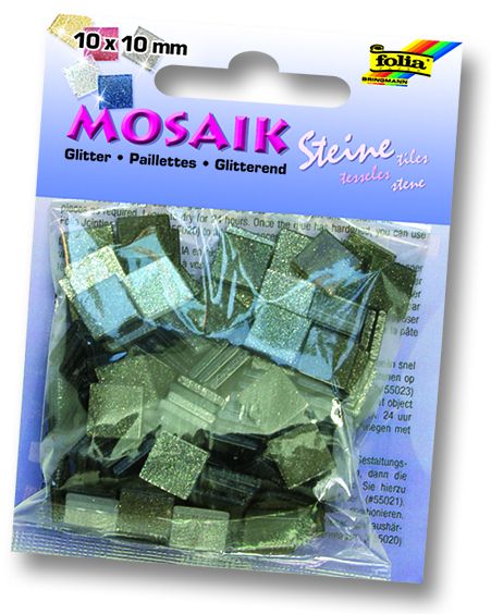 MOSAICS - Мозайка  700бр 5 х 5 мм 45gr GRAY GLITTER