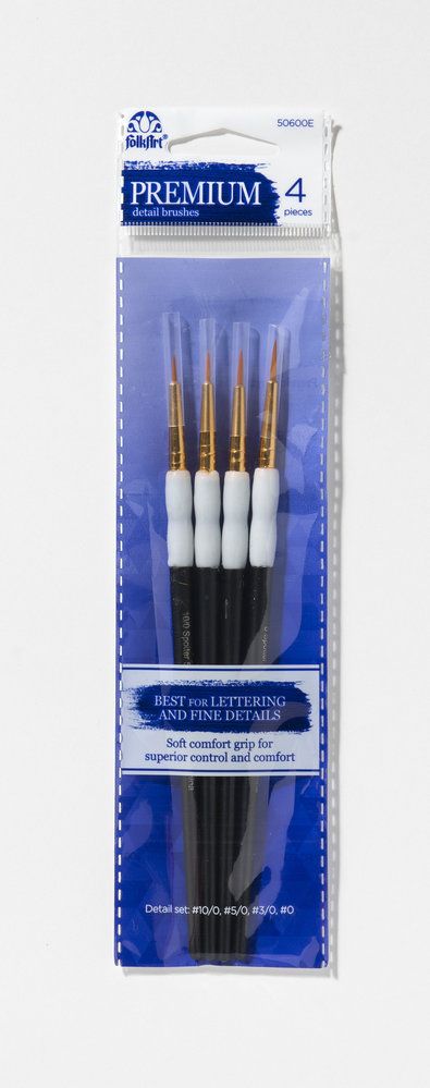 FOLK ART, Premium Detail Brushes Round Soft Grip