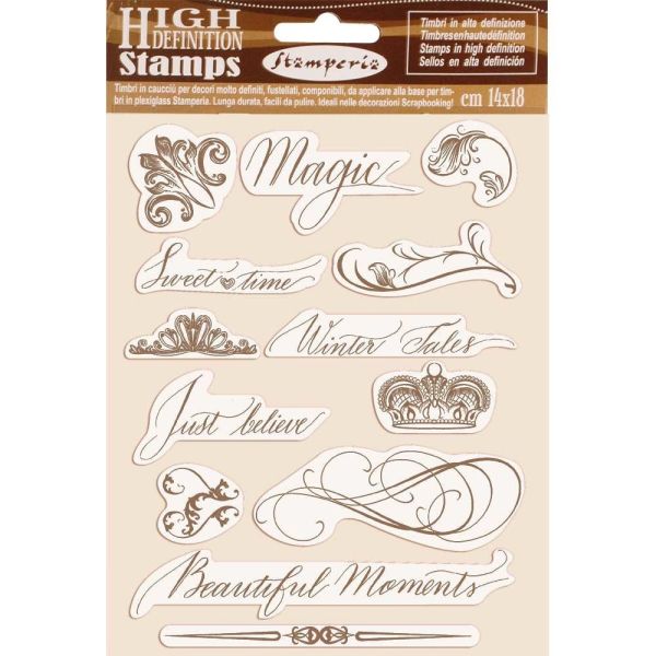 Natural Rubber Stamp Beautiful Moments - Гумен КЛИНГ печат 14 X 18 cm