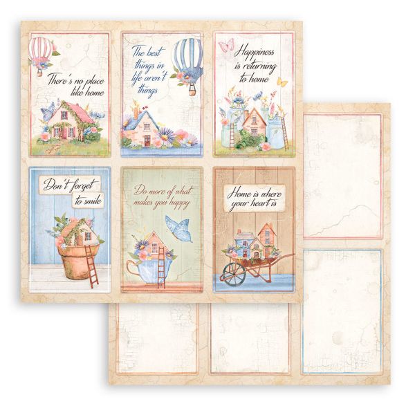 STAMPERIA, Welcome Home 6 Cards Paper Sheets