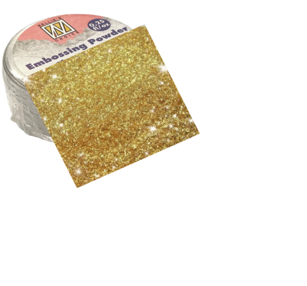 Embossing powder "Supersparkle Gold" 0,25 - Глитер пудра за топъл ембос - Фин глитер Злато