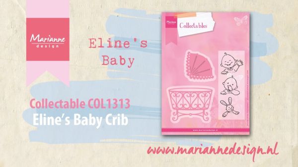 Marianne Design • Collectables snij- embosstencil Eline's Ba - Шаблон за рязане, ембос и печат 