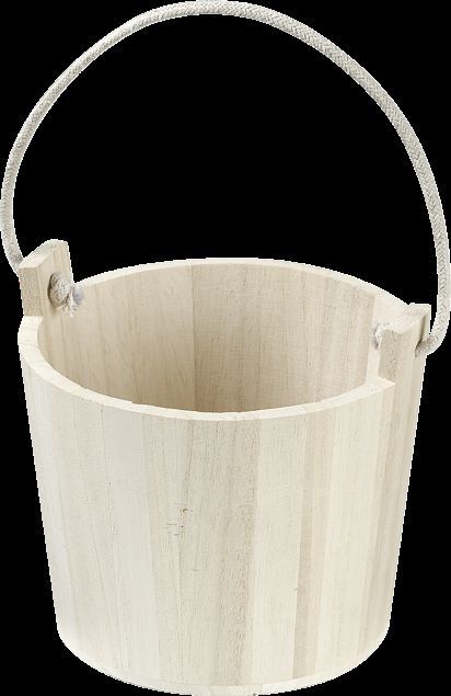 Wood Bucket 15x12cm  - Дървено мини ведро 