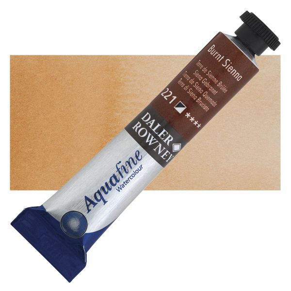 Watercolour Daler Rowney Aquafine  - BURNT SIENNA 221