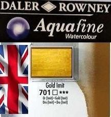 ROWNEY AQUAFINE Watercolour PAN - Акварел на кубче # GOLD
